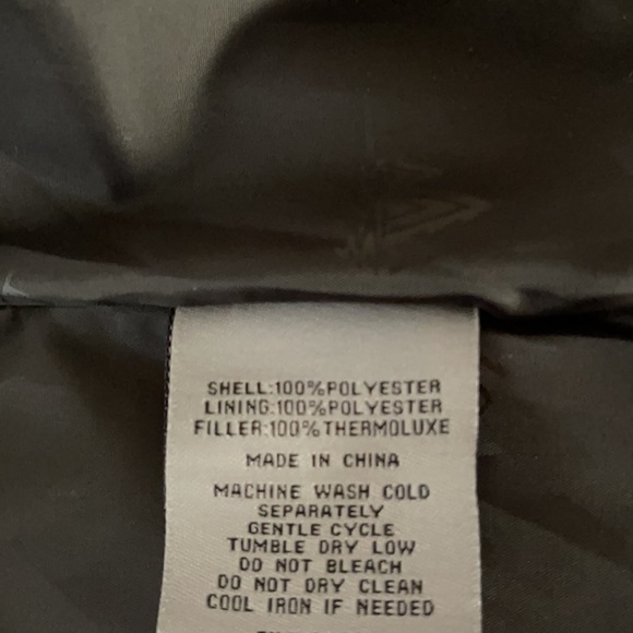 Rainforest Diamond Quilted Water Resistant Attached Hood Bib Vest Black Coat - Picture 14 of 14